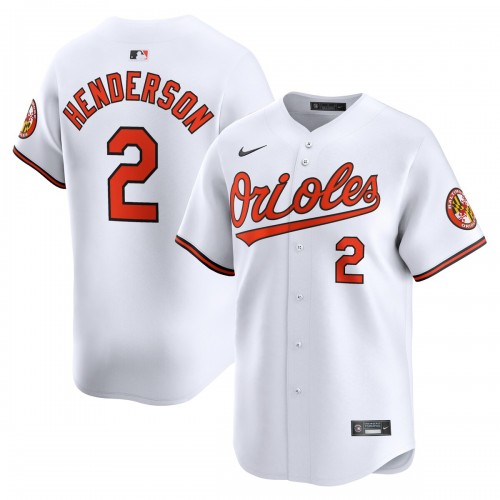 Gunnar Henderson Baltimore Orioles Nike Home Limited Player Jersey - White