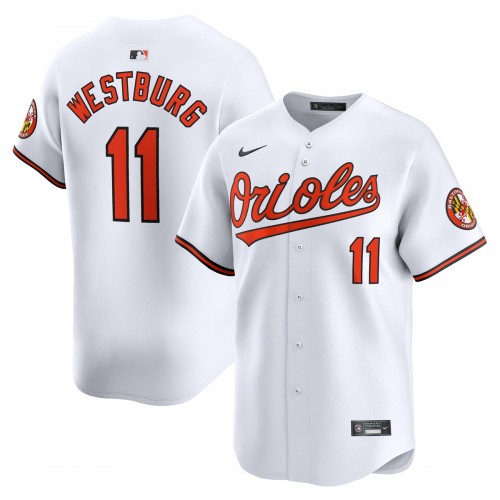 Jordan Westburg Baltimore Orioles Nike Home Limited Player Jersey - White