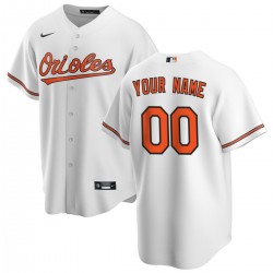 Baltimore Orioles Nike Home Replica Custom Jersey - White Baltimore Orioles Nike Home Replica Custom Jersey - White