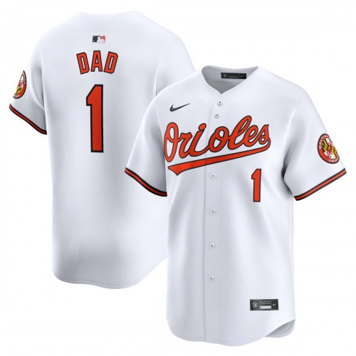 Baltimore Orioles Nike #1 Dad Home Limited Jersey - White