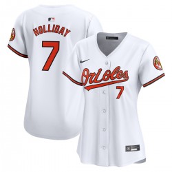 Jackson Holliday Baltimore Orioles Nike Women's Home Limited Player Jersey - White Jackson Holliday Baltimore Orioles Nike Women's Home Limited Player Jersey - White