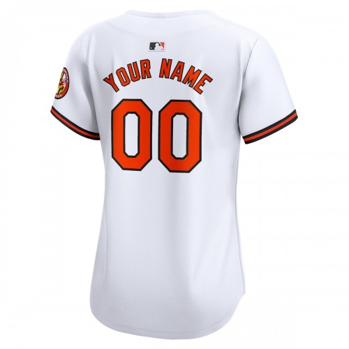 Baltimore Orioles Nike Women's Home Limited Custom Jersey - White