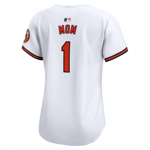 Baltimore Orioles Nike Women's #1 Mom Home Limited Jersey - White