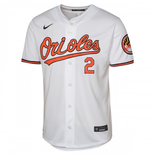 Gunnar Henderson Baltimore Orioles Nike Youth Home Limited Jersey – White