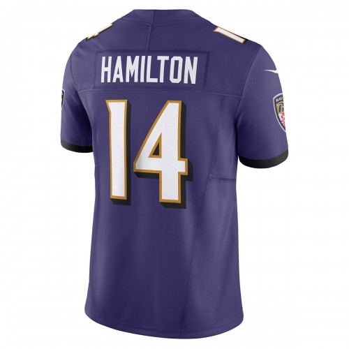 Kyle Hamilton Baltimore Ravens Nike Vapor F.U.S.E. Limited Jersey - Purple