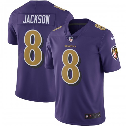 Lamar Jackson Baltimore Ravens Nike Color Rush Vapor Limited Jersey - Purple