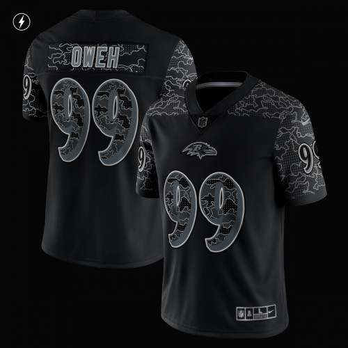 Odafe Oweh Baltimore Ravens Nike RFLCTV Limited Jersey - Black