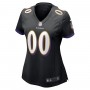 Baltimore Ravens Nike Women's Alternate Custom Game Jersey - Black