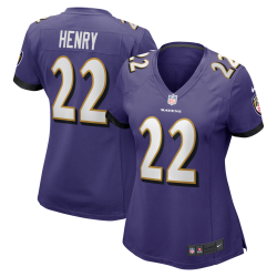 Derrick Henry Baltimore Ravens Nike Women's Game Player Jersey - Purple