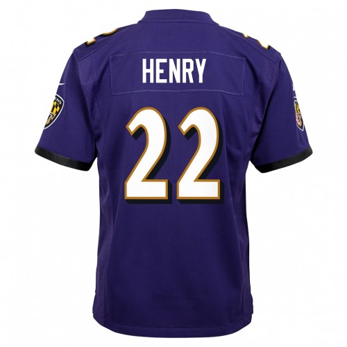 Derrick Henry Baltimore Ravens Nike Youth Game Jersey - Purple