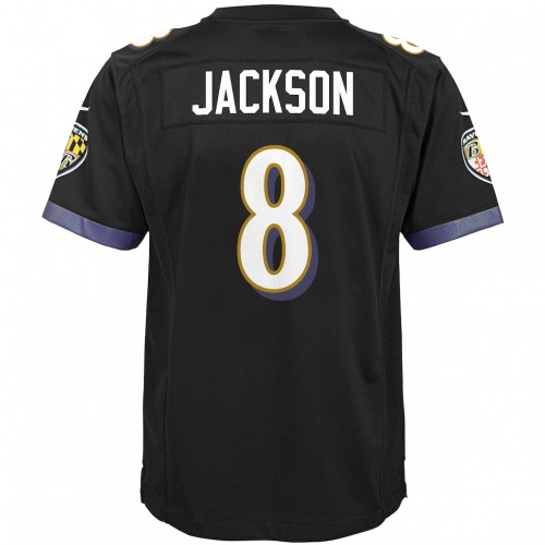 Lamar Jackson Baltimore Ravens Nike Youth Game Jersey - Black