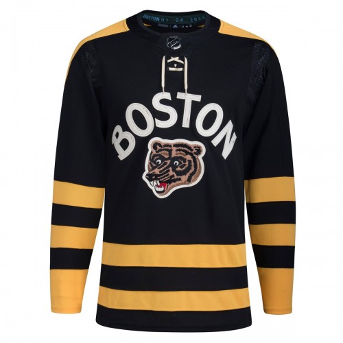 Boston Bruins adidas 2023 Winter Classic Blank Jersey - Black