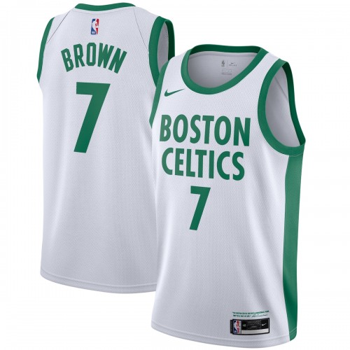 Jaylen Brown Boston Celtics Nike 2020/21 Swingman Player Jersey White - City Edition