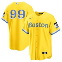 Men's Boston Red Sox Nike Gray Road 2020 Replica Custom Jersey