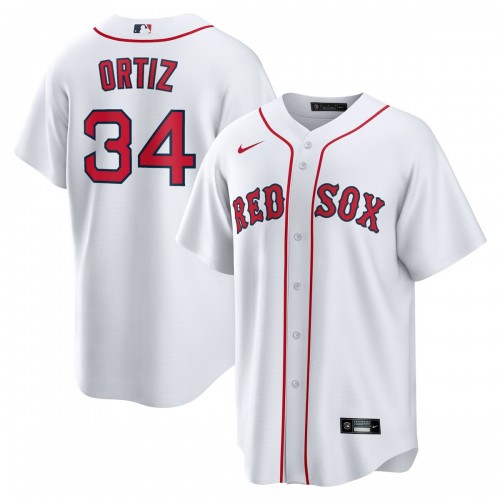 David Ortiz Boston Red Sox Nike Home Replica Player Jersey - White