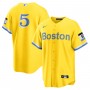 Enrique Hernandez Boston Red Sox Nike 2021 City Connect Replica Player Jersey - Gold/Light Blue