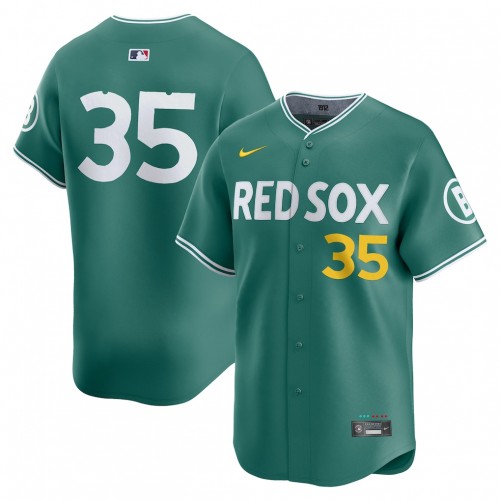 Garrett Crochet Boston Red Sox Nike 2025 City Connect Limited Player Jersey - Green Garrett Crochet Boston Red Sox Nike 2025 City Connect Limited Player Jersey - Green