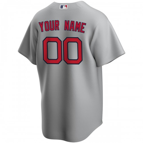 Boston Red Sox Nike Road Replica Custom Jersey - Gray