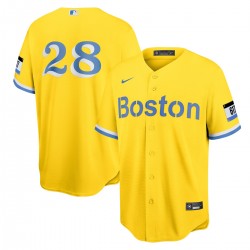 J.D. Martinez Boston Red Sox Nike City Connect Replica Player Jersey - Gold J.D. Martinez Boston Red Sox Nike City Connect Replica Player Jersey - Gold