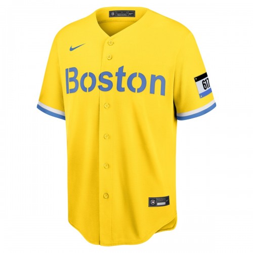 J.D. Martinez Boston Red Sox Nike City Connect Replica Player Jersey - Gold