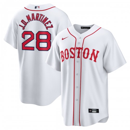 J.D. Martinez Boston Red Sox Nike 2021 Patriots' Day Official Replica Player Jersey - White