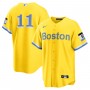Rafael Devers Boston Red Sox Nike 2021 City Connect Replica Player Jersey - Gold/Light Blue