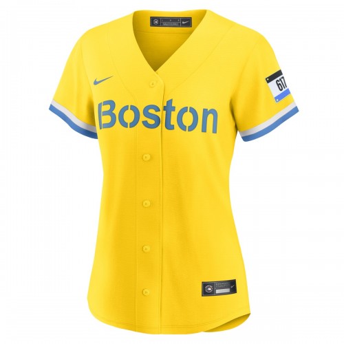 David Ortiz Boston Red Sox Nike Women's City Connect Replica Player Jersey - Gold