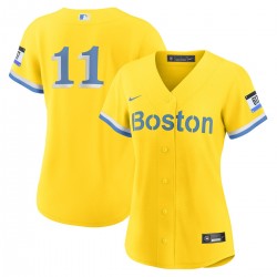 Rafael Devers Boston Red Sox Nike Women's City Connect Replica Player Jersey - Gold Rafael Devers Boston Red Sox Nike Women's City Connect Replica Player Jersey - Gold