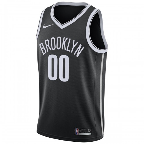 Brooklyn Nets Nike Youth Swingman Custom Jersey Black - Icon Edition