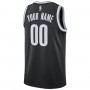 Brooklyn Nets Nike Swingman Custom Jersey Black - Icon Edition