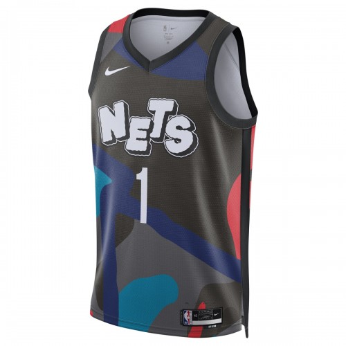 Mikal Bridges Brooklyn Nets Nike Unisex 2023/24 Swingman Jersey - Black - City Edition
