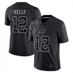 Jim Kelly Buffalo Bills Nike Retired Player RFLCTV Limited Jersey - Black Jim Kelly Buffalo Bills Nike Retired Player RFLCTV Limited Jersey - Black