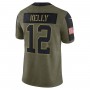 Jim Kelly Buffalo Bills Nike 2021 Salute To Service Retired Player Limited Jersey - Olive