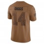 Stefon Diggs Buffalo Bills Nike 2023 Salute To Service Limited Jersey - Brown