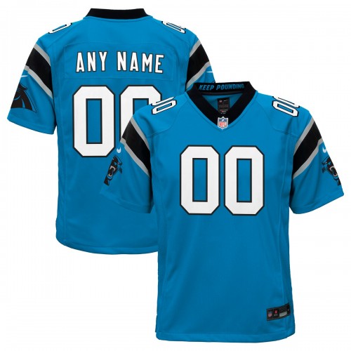 Carolina Panthers Nike Youth Alternate Custom Game Jersey - Blue