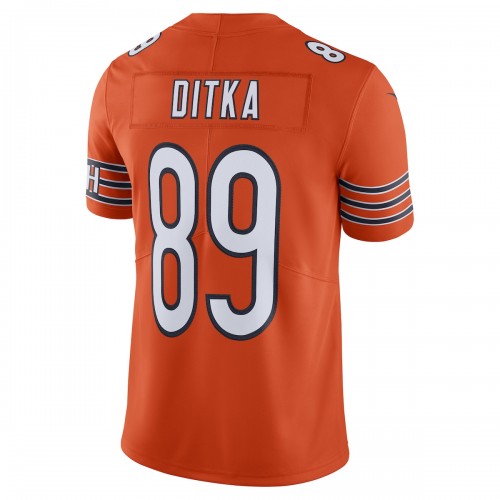 Mike Ditka Chicago Bears Nike Alternate Vapor Untouchable Limited Retired Player Jersey - Orange