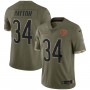 Walter Payton Chicago Bears 2022 Salute To Service Retired Player Limited Jersey - Olive