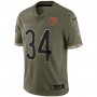 Walter Payton Chicago Bears 2022 Salute To Service Retired Player Limited Jersey - Olive