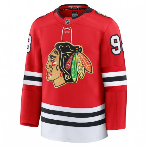 Connor Bedard Chicago Blackhawks Centennial Premium Player Jersey - Red Connor Bedard Chicago Blackhawks Centennial Premium Player Jersey - Red