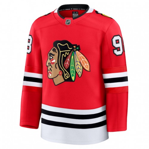 Connor Bedard Chicago Blackhawks Home Premium Jersey - Red Connor Bedard Chicago Blackhawks Home Premium Jersey - Red