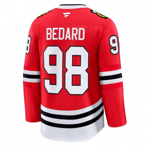 Connor Bedard Chicago Blackhawks Home Premium Jersey - Red Connor Bedard Chicago Blackhawks Home Premium Jersey - Red
