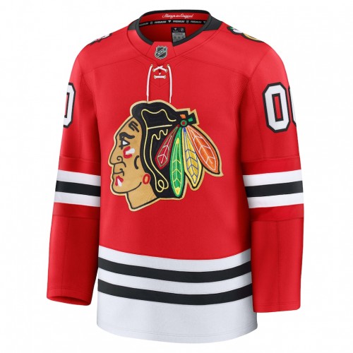Chicago Blackhawks Centennial Premium Custom Jersey - Red Chicago Blackhawks Centennial Premium Custom Jersey - Red
