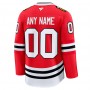 Chicago Blackhawks Home Premium Custom Jersey - Red Chicago Blackhawks Home Premium Custom Jersey - Red