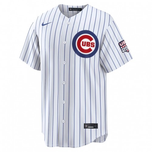 Alex Bregman Chicago Cubs Nike USA 250 Fourth of July Home Stadium Jersey - White