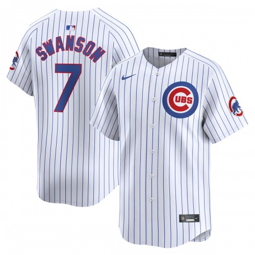 Dansby Swanson Chicago Cubs Nike Home Limited Player Jersey - White