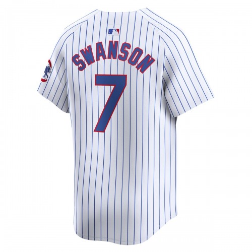 Dansby Swanson Chicago Cubs Nike Home Limited Player Jersey - White