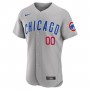 Chicago Cubs Nike Road Authentic Custom Jersey - Gray