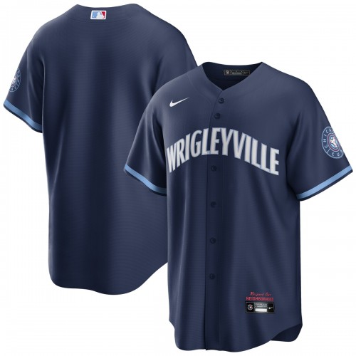 Chicago Cubs Nike 2021 City Connect Replica Jersey - Navy