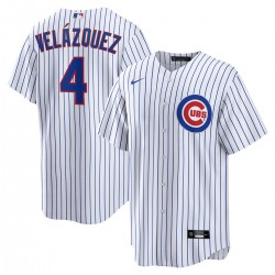 Nelson Velázquez Chicago Cubs Nike Home  Replica Player Jersey - White