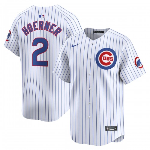 Nico Hoerner Chicago Cubs Nike Home Limited Player Jersey - White